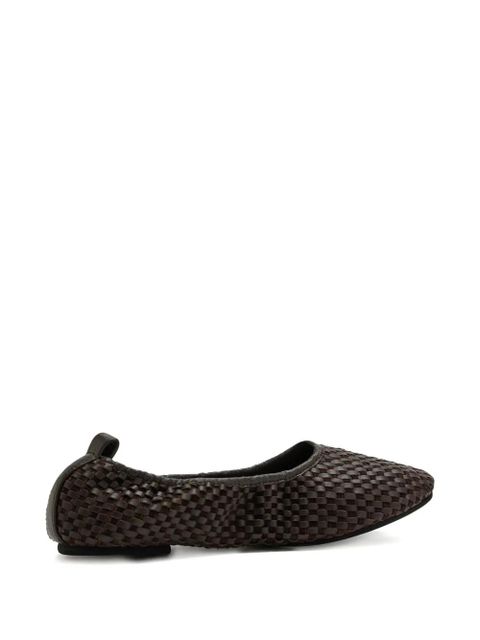 St. Agni lattice-weave ballet flats - Brown