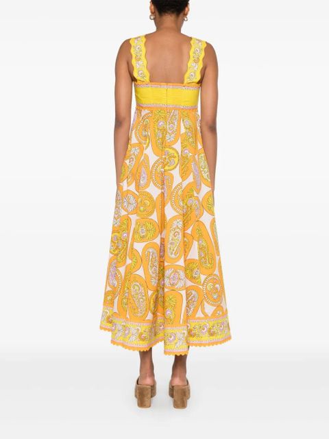 ALEMAIS Diana midi dress - Orange