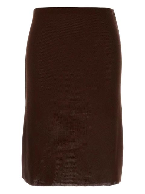 Miu Miu silk skirt - Brown - zdjęcie produktu nr 2