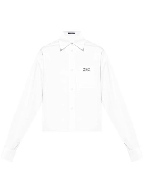 Versace Medusa-plaque cotton shirt - White - zdjęcie produktu nr 1