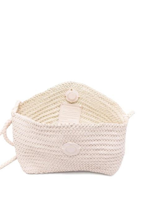 DRAGON DIFFUSION Corsina woven cross body bag - Neutrals