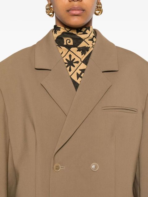 Nanushka double-breasted blazer - Brown