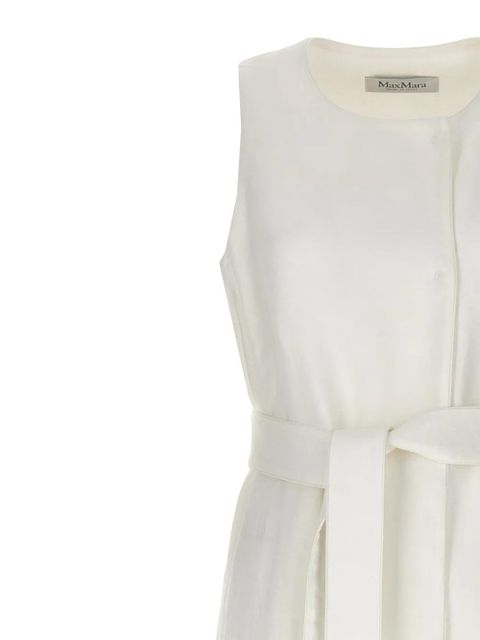 Max Mara Aureo maxi waistcoat - White