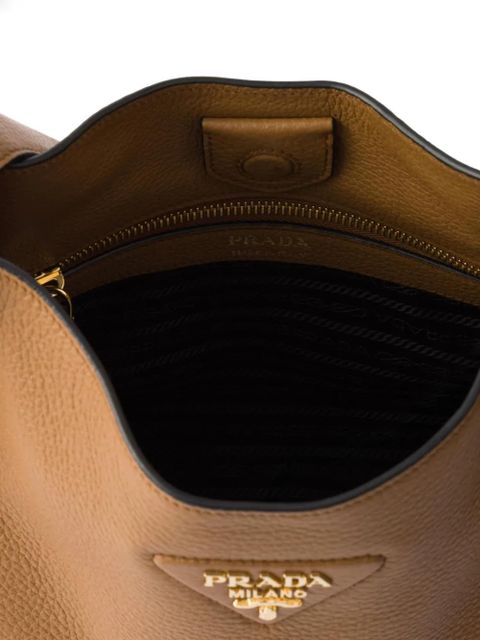 Prada medium leather shoulder bag - Brown - zdjęcie produktu nr 2