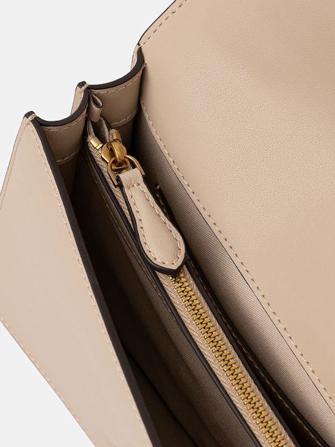 Pinko torebka skórzana kolor beżowy 105856 A0F1