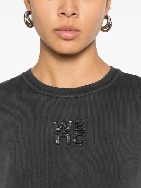 Alexander Wang logo T-shirt - Black