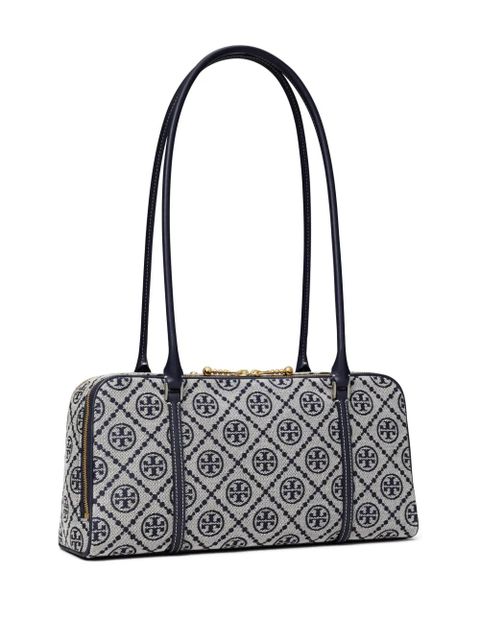 Tory Burch small T Monogram Marshmallow shoulder bag - Blue - zdjęcie produktu nr 2
