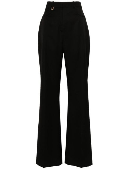 Jacquemus Le Pantalon Sauge flared trousers - Black - zdjęcie produktu nr 1