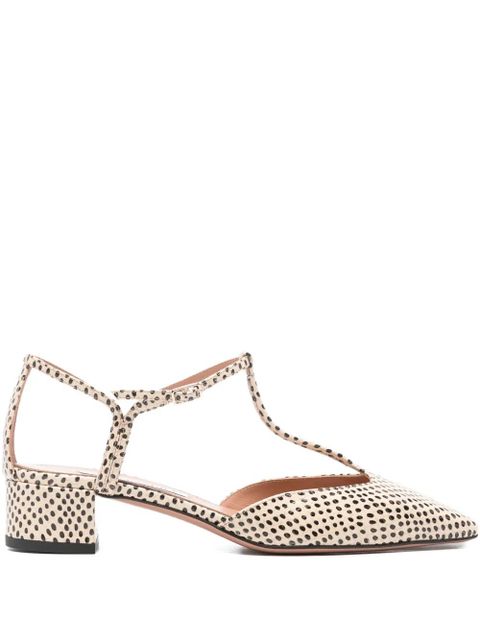 Aquazzura T-strap patterned pumps - Neutrals - zdjęcie produktu nr 1