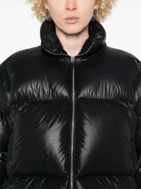 Jil Sander zip-up puffer jacket - Black