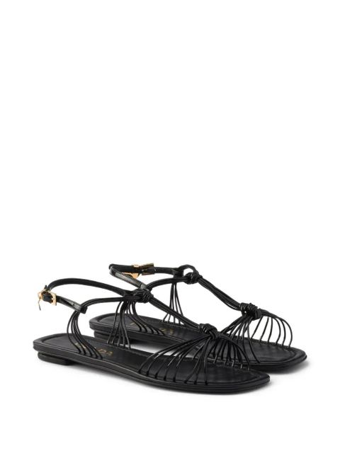 Prada patent leather sandals - Black - zdjęcie produktu nr 2