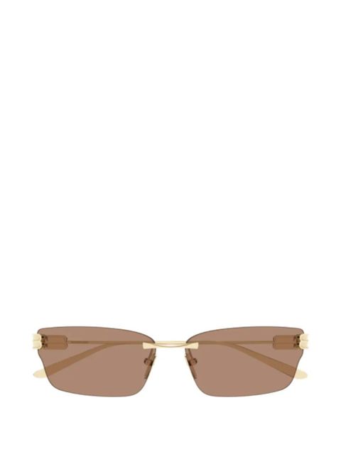 Balenciaga Eyewear rimless sunglasses - Gold - zdjęcie produktu nr 1