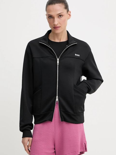 BOSS bluza damska kolor czarny gładka 50544177 - zdjęcie produktu nr 1