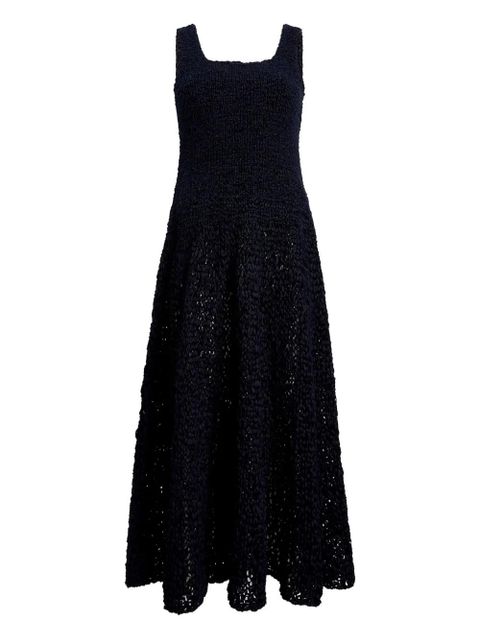 KHAITE Twigs square-neck maxi dress - Blue - zdjęcie produktu nr 1