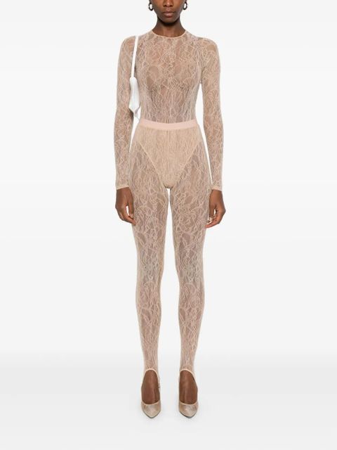 WARDROBE.NYC lace long-sleeves bodysuit - Neutrals - zdjęcie produktu nr 2