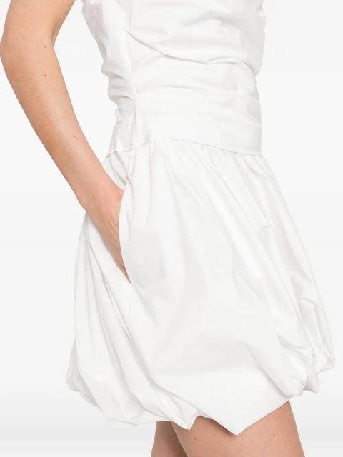 Simkhai gathered mini dress - White