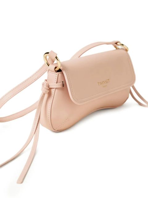 TWINSET logo-lettering curved shoulder bag - Pink - zdjęcie produktu nr 2