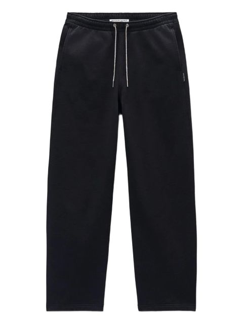 Alexander Wang rhinestone-drawcord cotton track pants - Black - zdjęcie produktu nr 1
