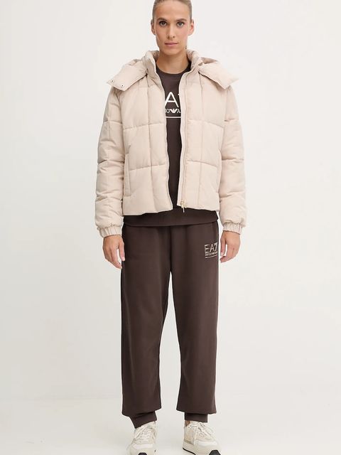 EA7 Emporio Armani kurtka kolor beżowy zimowa AF16074.7W000647 - zdjęcie produktu nr 2