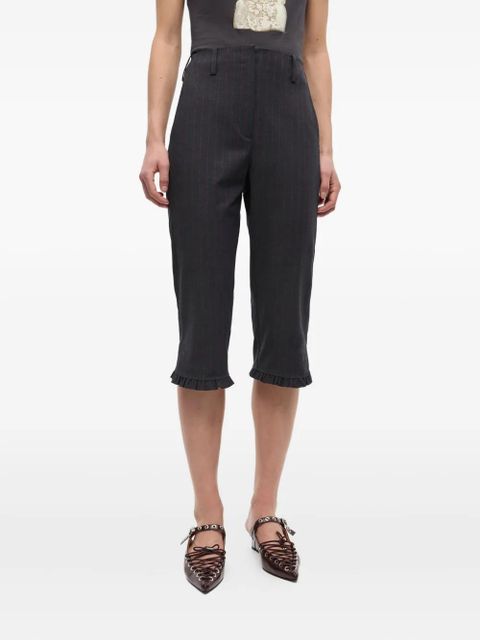 GANNI pinstriped trousers - Black - zdjęcie produktu nr 2