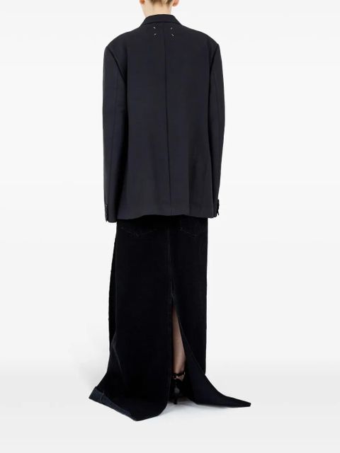 Maison Margiela single-breasted blazer - Blue