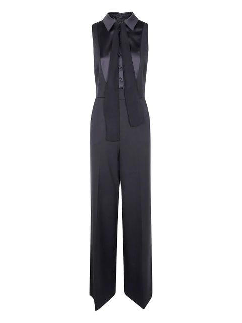 TWINSET tie neck jumpsuit - Black - zdjęcie produktu nr 1