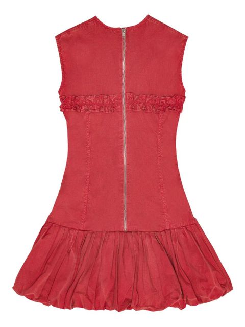 GANNI ruffled dress - Red