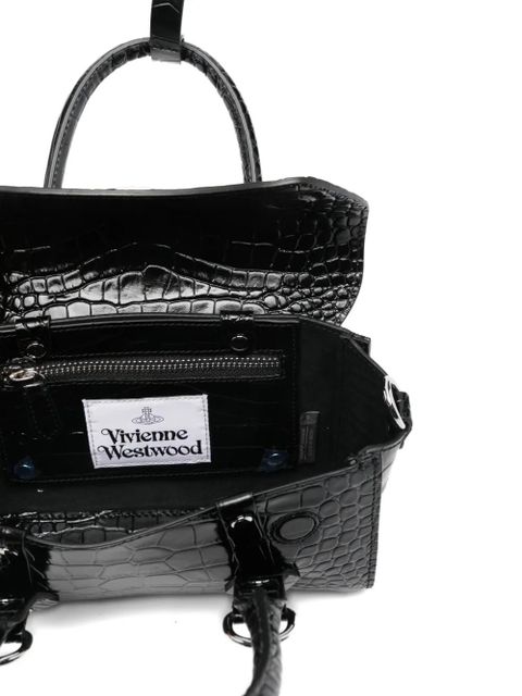 Vivienne Westwood Bettina orb-plaque embossed satchel - Black