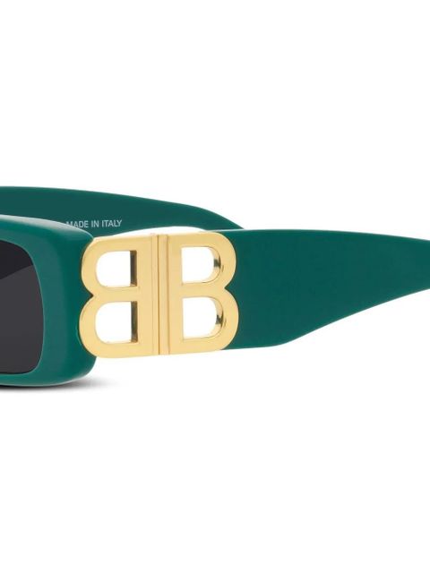 Balenciaga Eyewear BB0096S BB-plaque sunglasses - Green