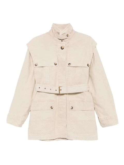 MARANT ÉTOILE belted flap-pocket jacket - Neutrals - zdjęcie produktu nr 1