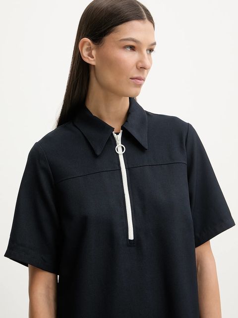 Marc O'Polo sukienka kolor granatowy mini rozkloszowana 5000007594