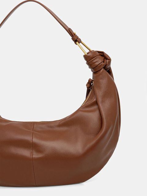 Coccinelle torebka skórzana FUROSHIKI kolor brązowy E1 U1A 13 01 01