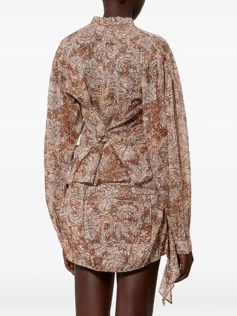 ISABEL MARANT Celeny floral-pattern blouse - Neutrals
