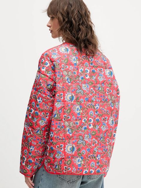 adidas Originals kurtka Liberty kolor pomarańczowy przejściowa oversize JW5198