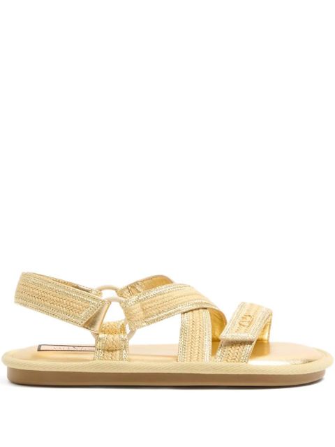 Valentino Garavani Lake Powell embroidered sandals - Yellow - zdjęcie produktu nr 1
