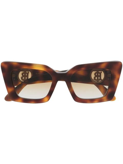 Burberry Eyewear tortoise square-frame sunglasses - Brown - zdjęcie produktu nr 1