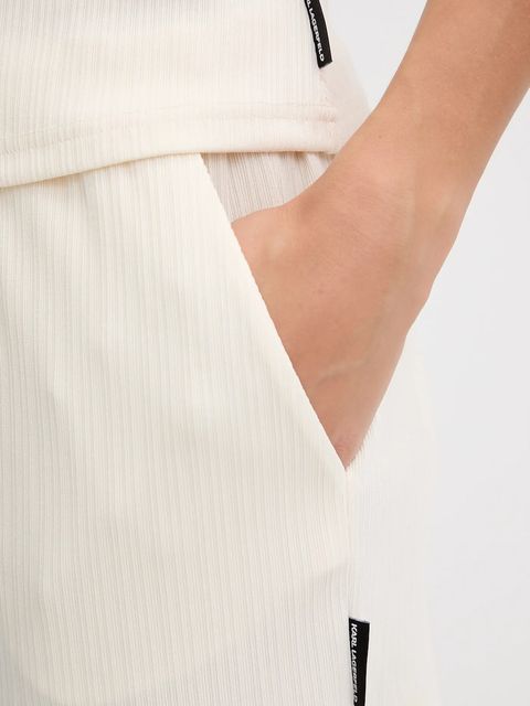 Karl Lagerfeld piżama ESSENTIAL damska kolor beżowy A3W45006