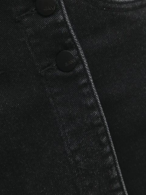 Answear.LAB spódnicospodnie jeansowe damskie kolor czarny gładkie high waist