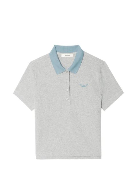Zadig&Voltaire wings detail polo top - Grey - zdjęcie produktu nr 1