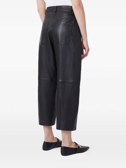 Weekend Max Mara Pagano leather trousers - Black