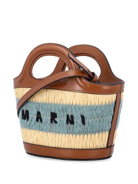 Marni Tropicalia mini tote bag - Brown