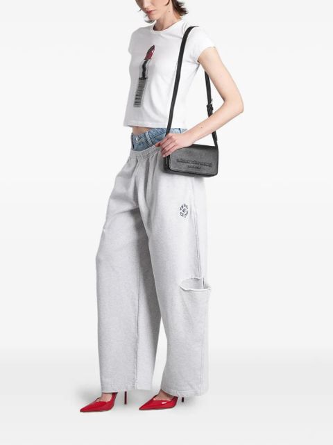 Alexander Wang layered-waistband slash-detail track pants - Grey - zdjęcie produktu nr 2