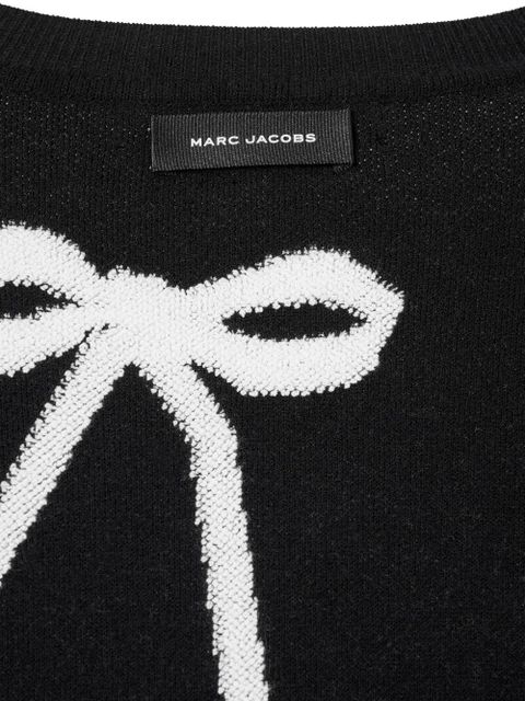 Marc Jacobs bow-detail round-neck sweater - Black