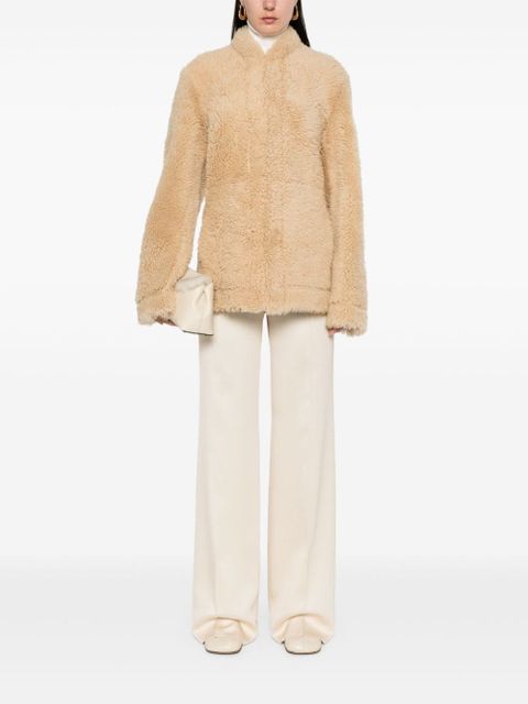 TOTEME Cinched shearling jacket - Neutrals - zdjęcie produktu nr 2