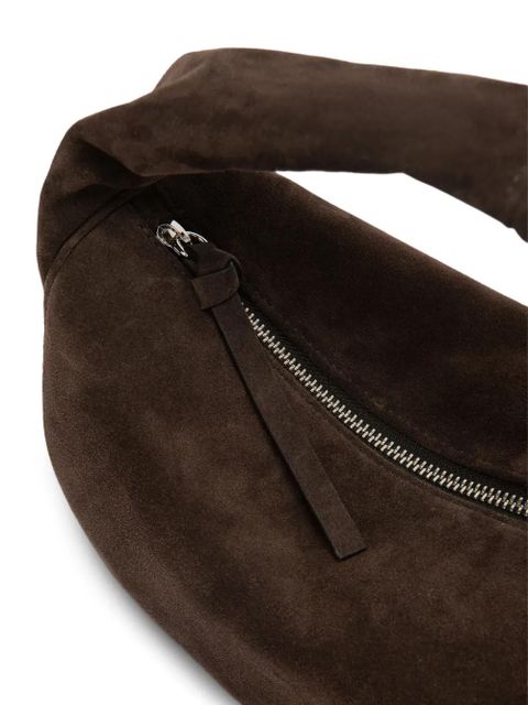 BY FAR Cush suede shoulder bag - Brown