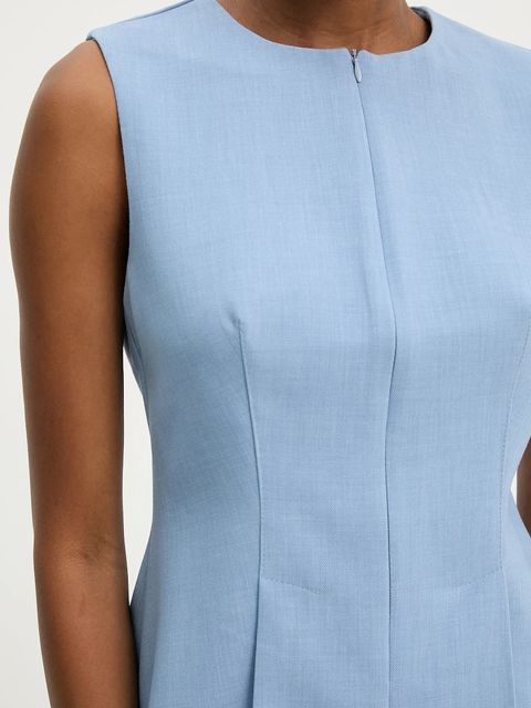 Answear.LAB bluzka damska kolor niebieski gładka