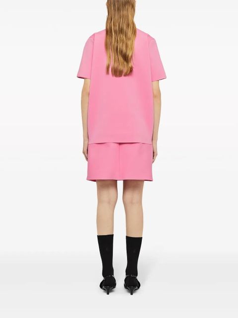 Jil Sander A-line high-waisted mini skirt - Pink
