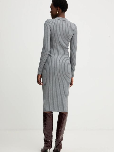 Guess sukienka MIRANDA kolor szary mini prosta W5BK60 Z2YJ2