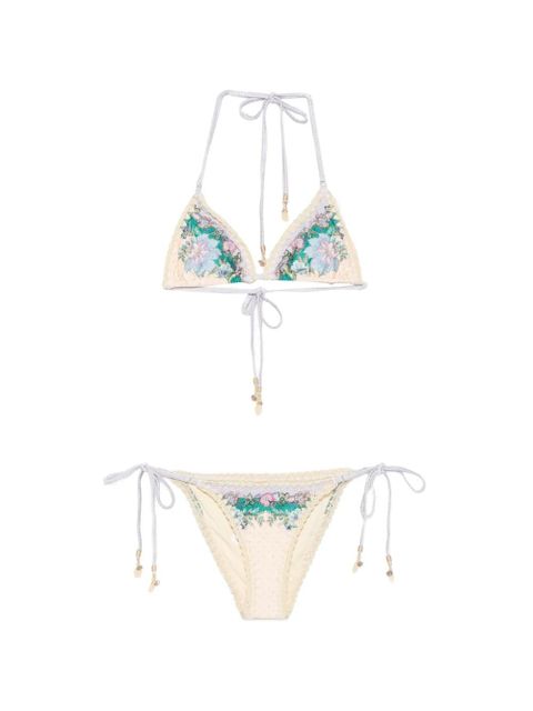 ZIMMERMANN Indra crochet-detail bikini - Neutrals - zdjęcie produktu nr 1