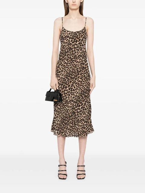 Reformation Emerick cheetah-print midi dress - Brown - zdjęcie produktu nr 2